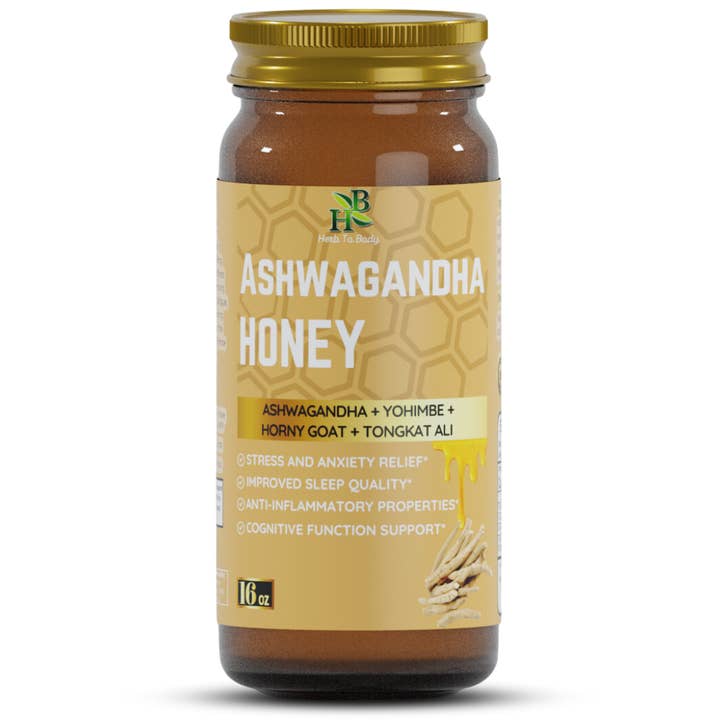 Ashwagandha Honey 16oz for wholesale by Herb To Body