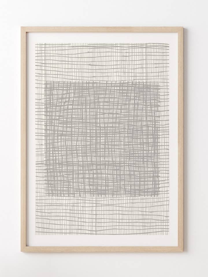 Ilusión cuadrada: impresión minimalista de edición limitada (no enmarcada) para venta al por mayor de MAISON CHARLOT