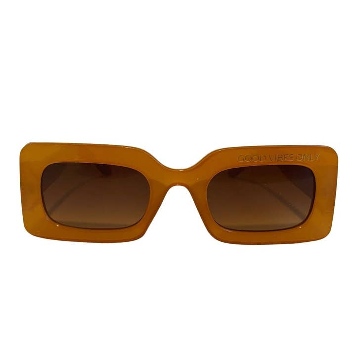 Good Vibes Sunglasses | Caramel for wholesale by Gleam Eyewear