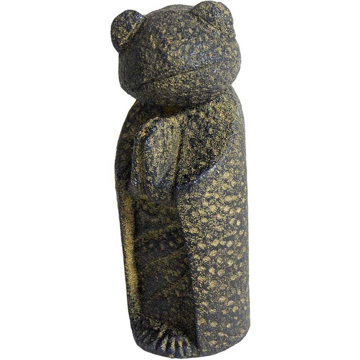 Kheops International - Venta al por mayor Escultura - Estatua de piedra volcánica - Jizo Frog1