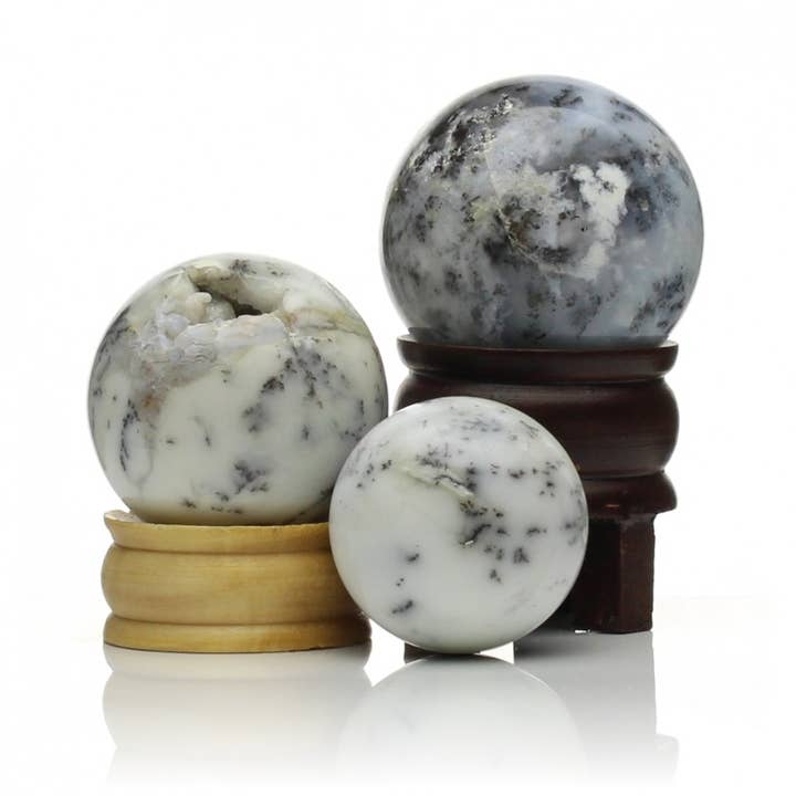 UniArt - Wholesale Spiritual Stone/Crystal - Dendritic opal sphere1