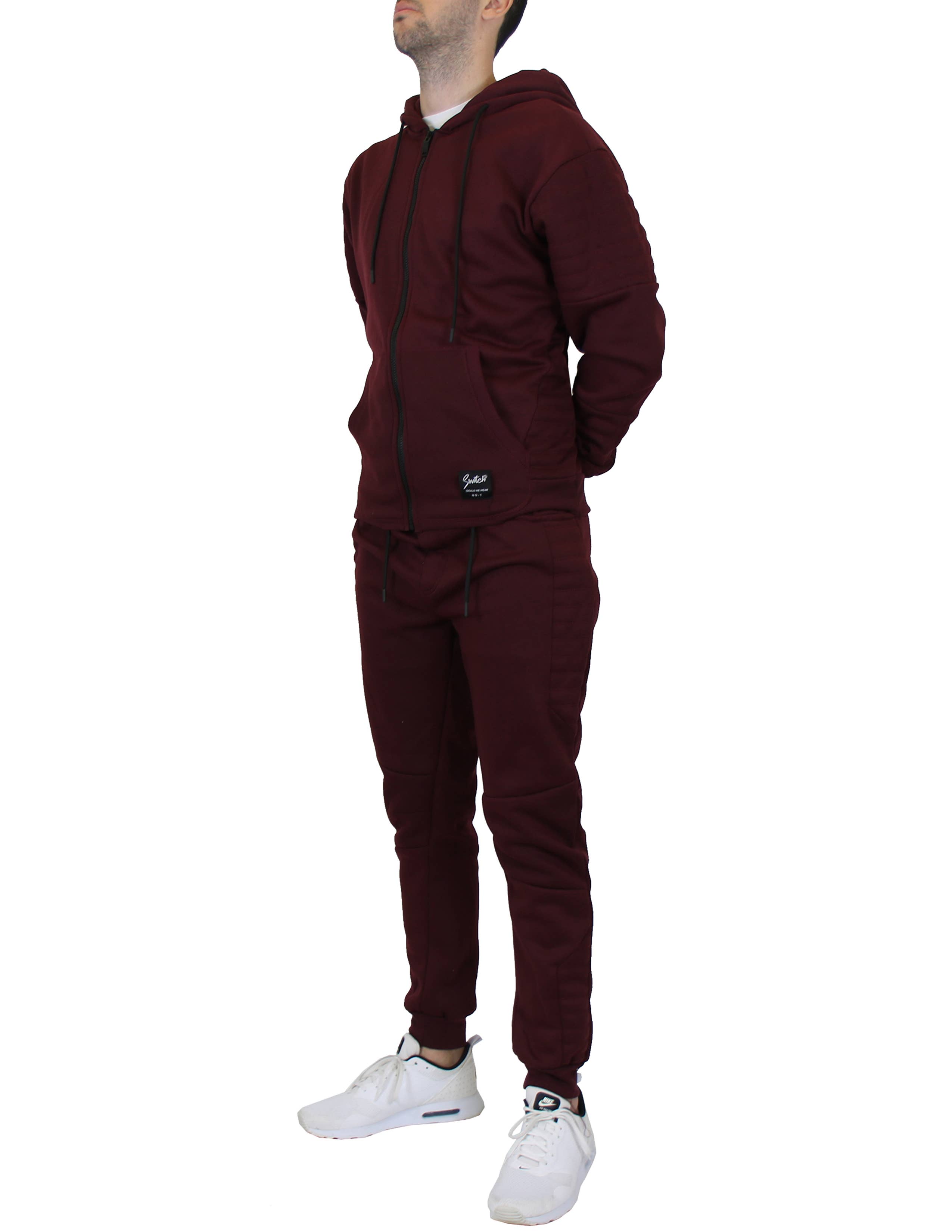 Galaxy By Harvic - Vendita all'ingrosso Completo loungewear - Uomo - Completo 2 Pezzi Felpa con Cappuccio e Jogger Moto Foderati in Pile3