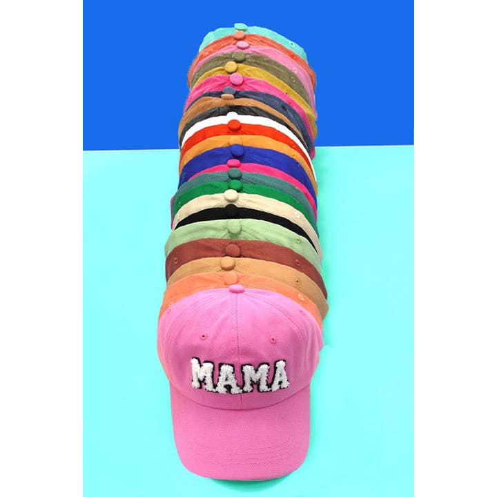 JOSSLYN by wall to wall - Wholesale Baseball Cap - Women's - WASHED SHERPA MAMA BASEBALL CAP 40HW701