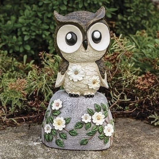 Owl on Stone Garden Statue for wholesale by Roman