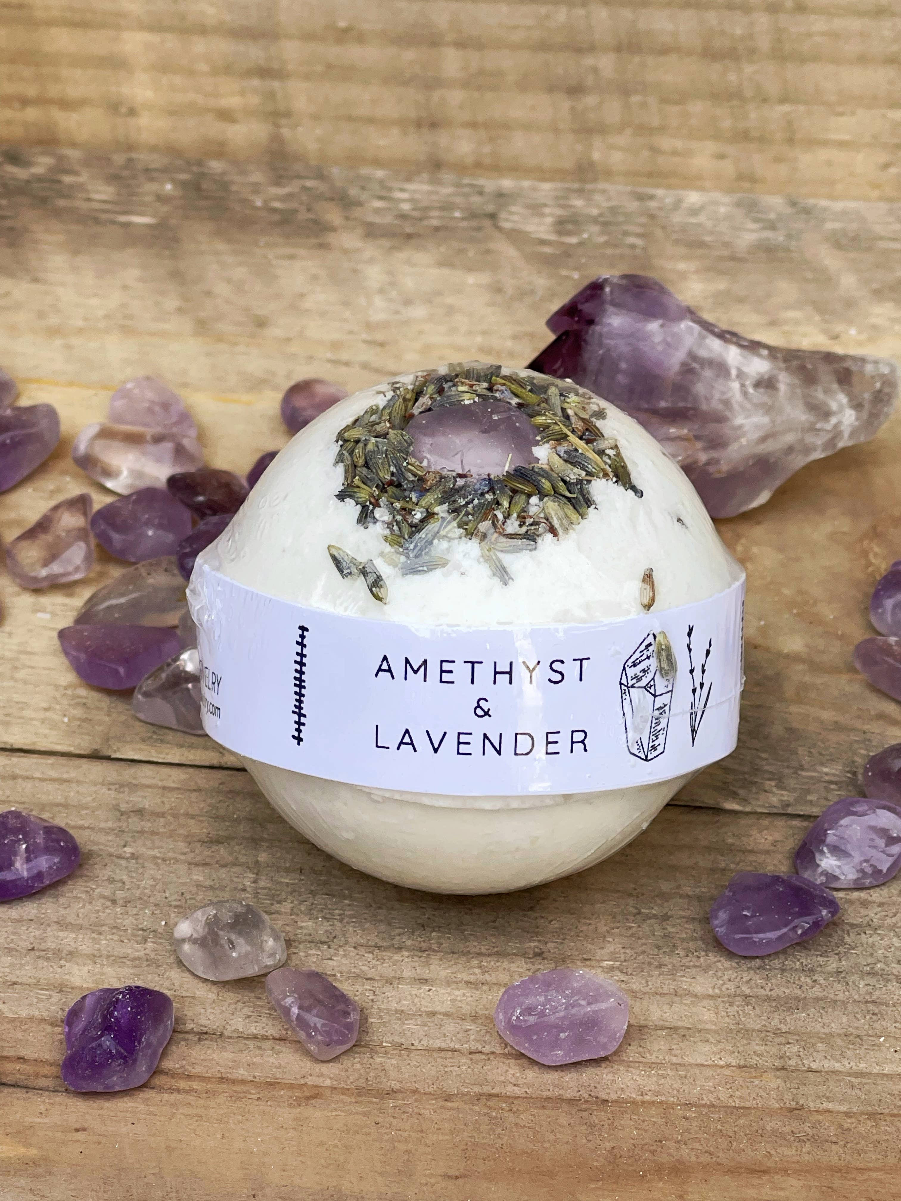 Rage Gems & Jewelry - Wholesale Bath Bomb/Fizz - Amethyst & Lavender Bath Bombs6
