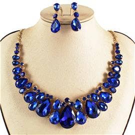TAPA fashion - Wholesale Jewelry Set - Crystal Necklace Earring Set FJN362 (1PC)13