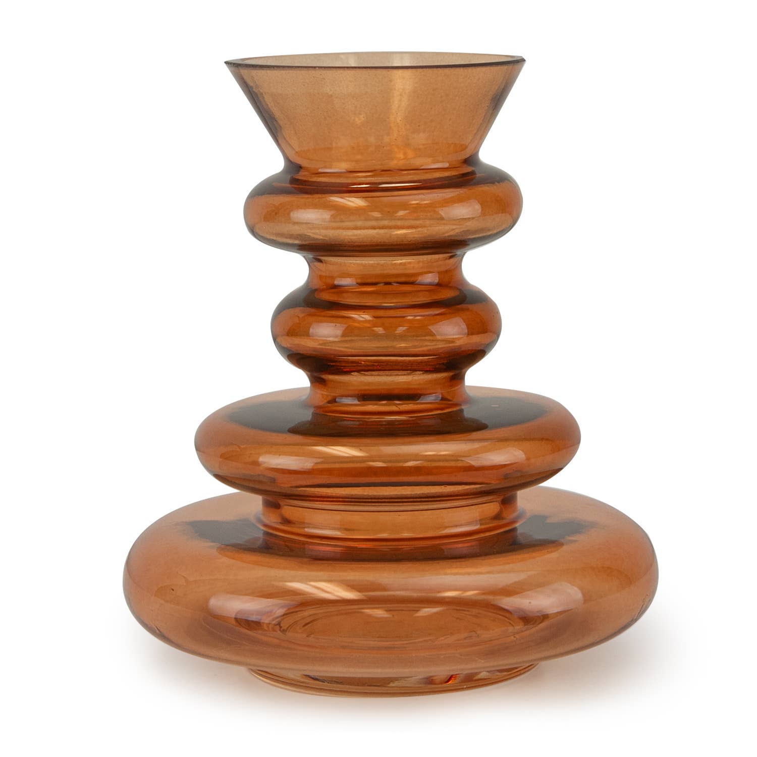 Galore Home - Wholesale Vase - Organic Bud Glass Vase (H-6.25" x D-5.5")3