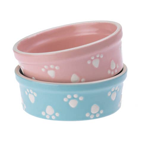 Pastel Paws Blue & Pink Asst'D, 1 Cup for wholesale by PetRageous Designs