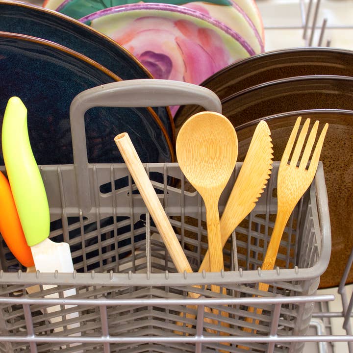 Totally Bamboo - Wholesale Assorted Cutlery Set - Reusable Bamboo Take-Along Utensil Roll