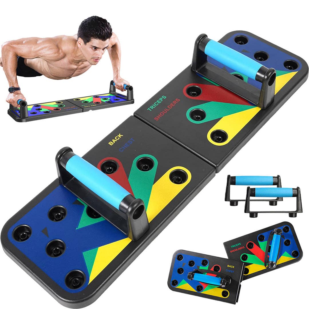 Mtistanbul LTD – wholesale Fitness equipment – Color-Coded Foldable Push-Up Board for 4 Muscle Groups0