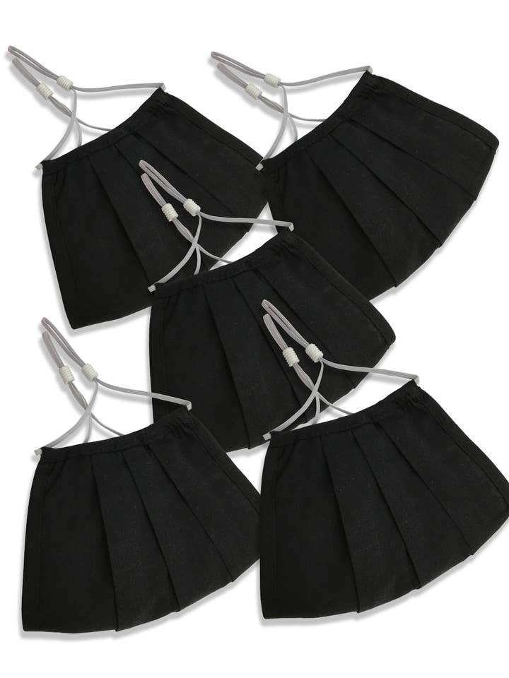 Black Face Mask w/ Filter/Adjustable Ear Strap,Extra 15% off for wholesale by DtlaClothing