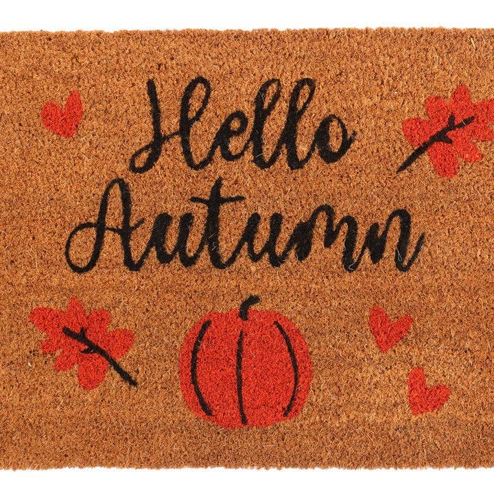 Something Different Wholesale - Wholesale Door Mat - Natural Hello Autumn Fall Doormat