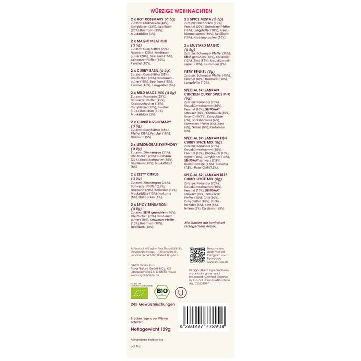 Royal Nature GmbH & Co. KG - Wholesale Advent Calendar - Organic Spice Advent Calendar "Spicy Christmas"6