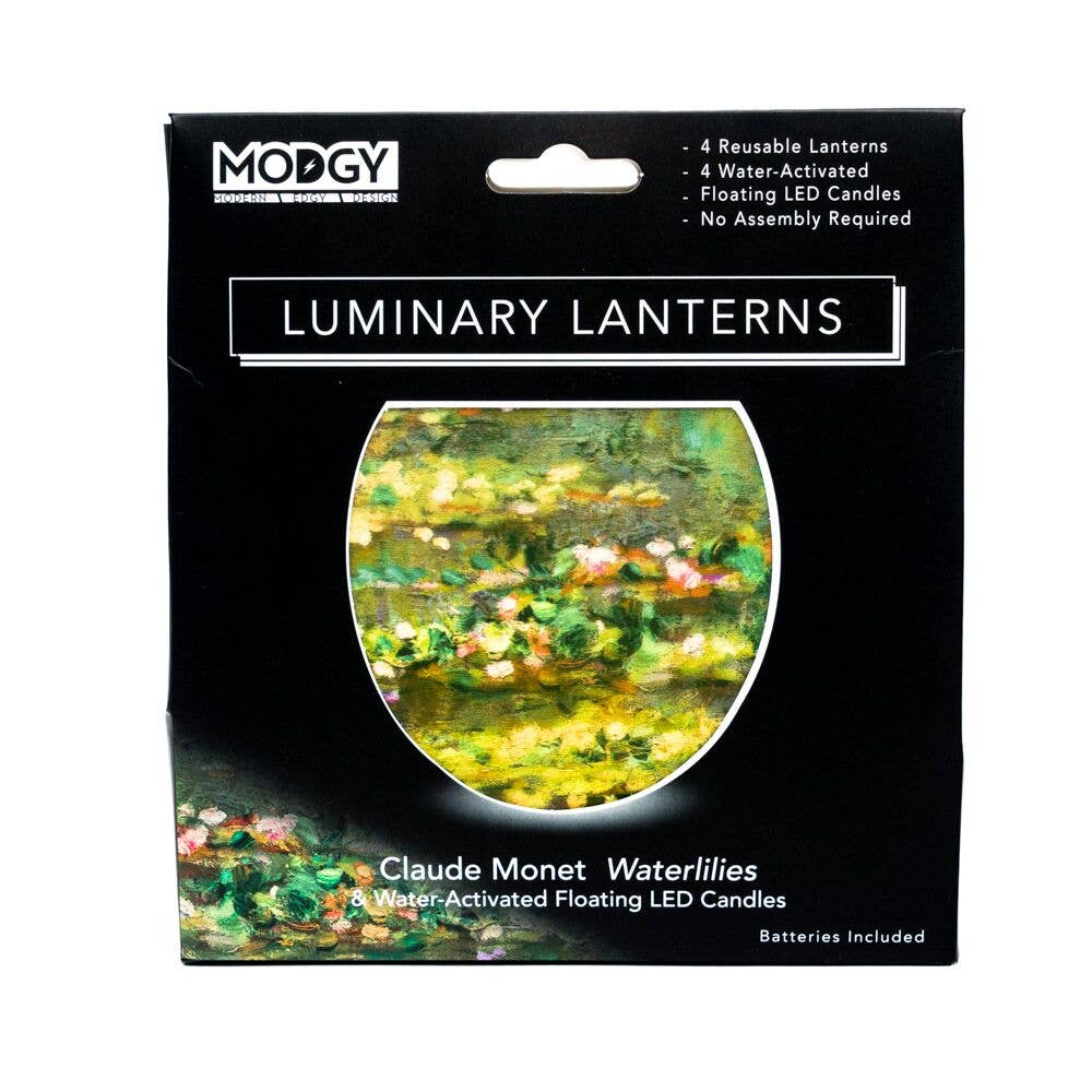 Modgy - Wholesale Lantern - Luminary Lantern - Claude Monet Waterlilies1