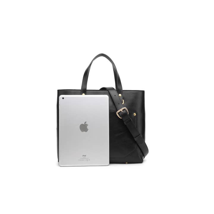 R.Riveter - Wholesale Satchel - Women's - Marcy | Matte Black Leather1