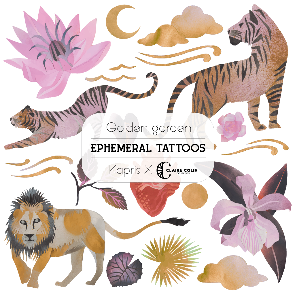 Kapris - Wholesale Temporary Tattoo - Kids - Tatouages temporaires - GOLDEN GARDEN14