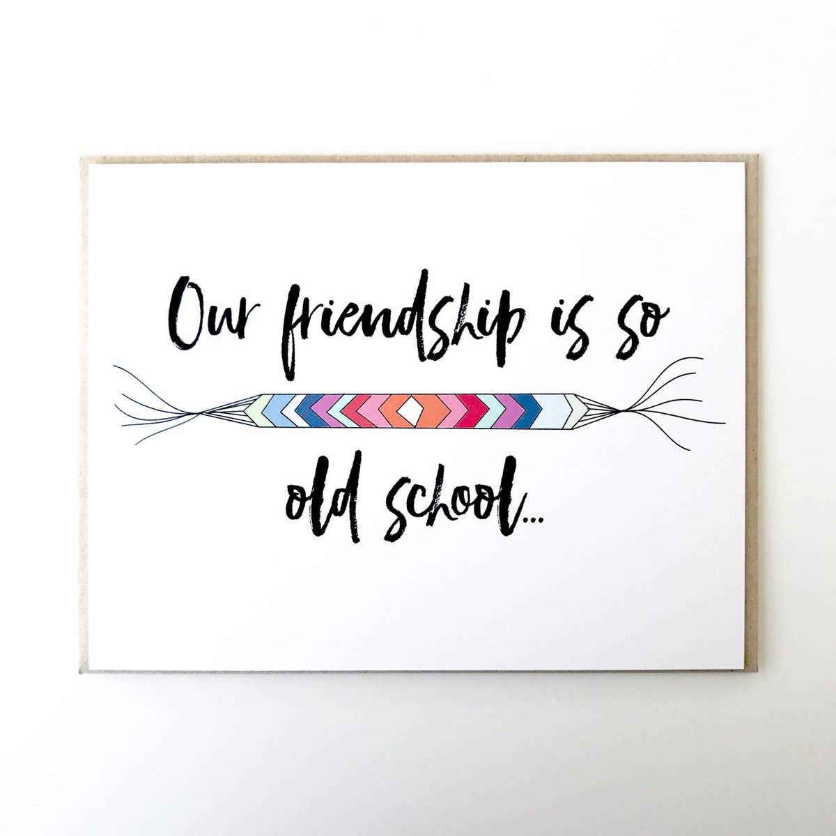 PAGEFIFTYFIVE - Wholesale Friendship Card - Friendship Bracelet Card0