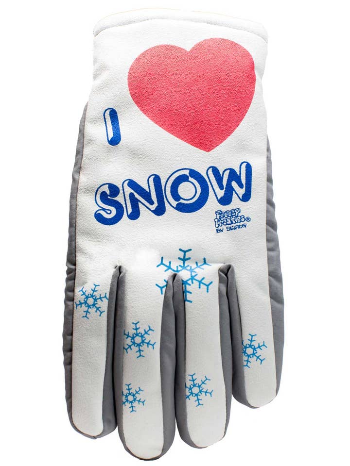 I Love Snow Freezy Freakies - Color-Changing Winter Gloves for wholesale by Freezy Freakies