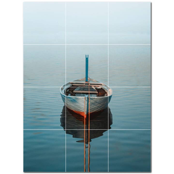 Ship Boat Ceramic Tile Mural PT500237 for wholesale by Picture-Tiles.com