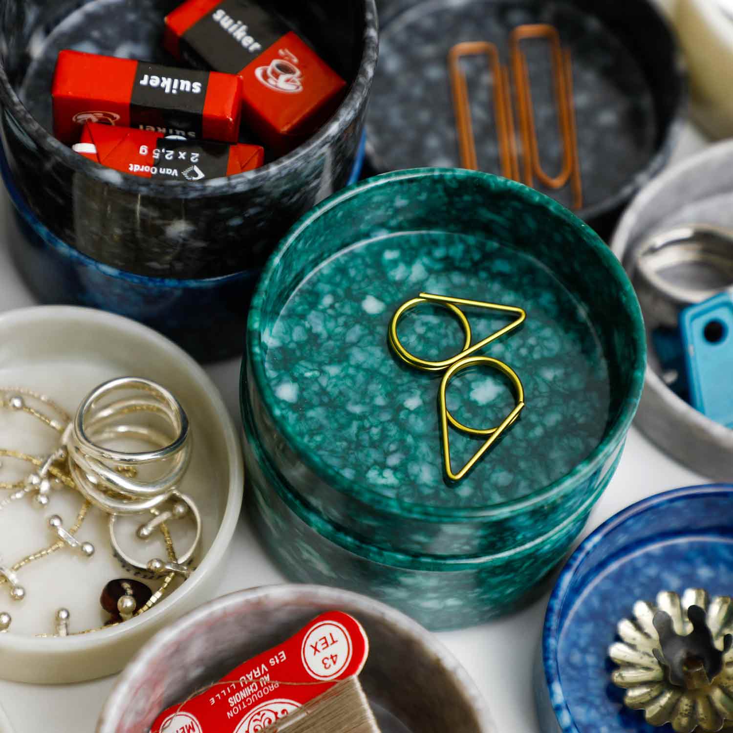 Hightide USA - Wholesale Decorative Tray - Marble Stacking Tray/ S6