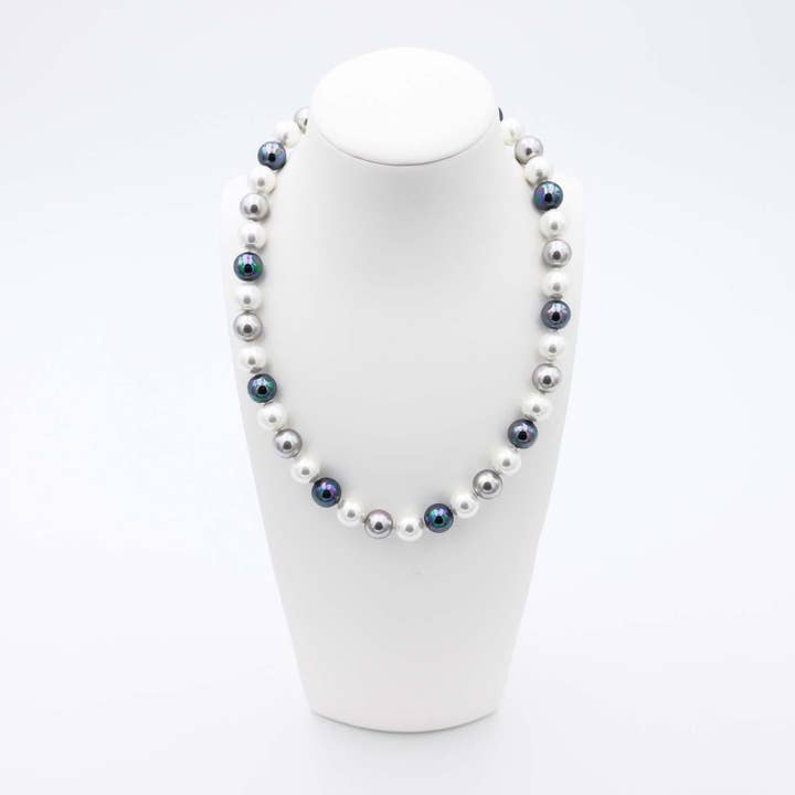 France Perles - Venta al por mayor Collares de cuentas/perlas - Collar de perlas mallorquinas - 12 mm - longitud 50 cm