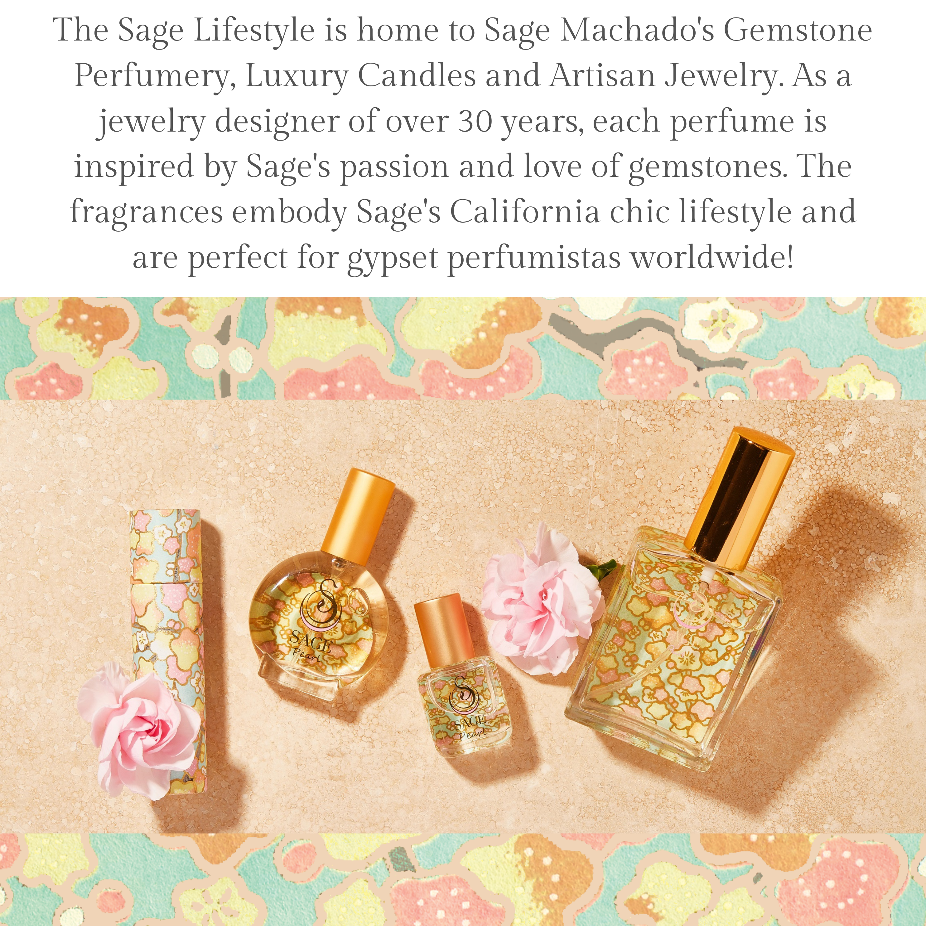 The Sage Lifestyle - A Gemstone Perfumery - Wholesale Perfume/Eau de Toilette - Pearl Organic Perfume Eau de Toilette Spray Mini- 1/2 oz5