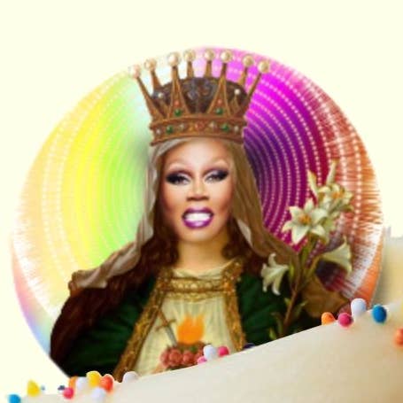 Ru Paul Celebrity Prayer Comestível Wafer Cupcake Toppers por atacado de Cool Story Gifts