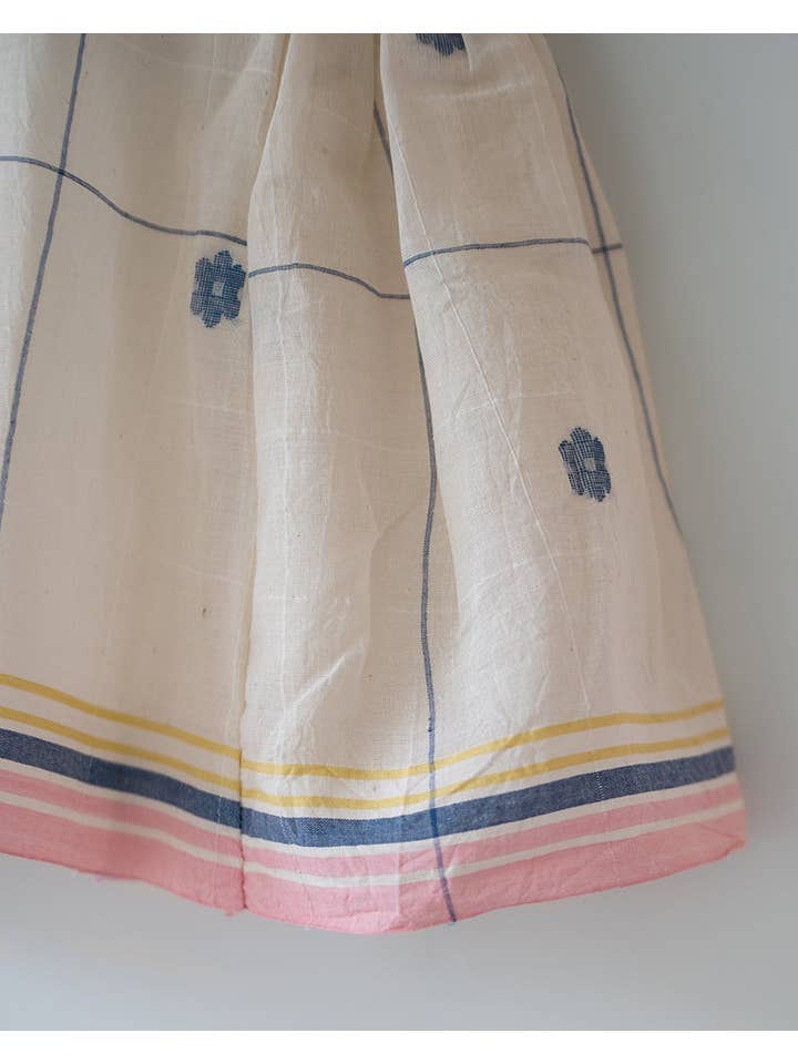 Love The World Today - Wholesale T-Shirt - Kids - Lullaby Skies Halter Top in Handwoven Cotton Jamdani Weave4