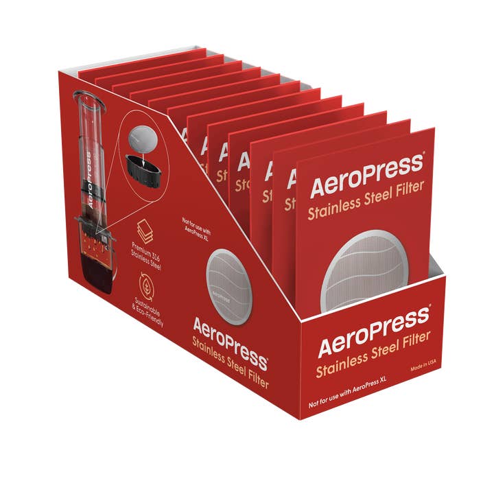 AeroPress - Wholesale Coffee Filter - AeroPress Stainless Steel Reusable Filter (12-ct case pack)8