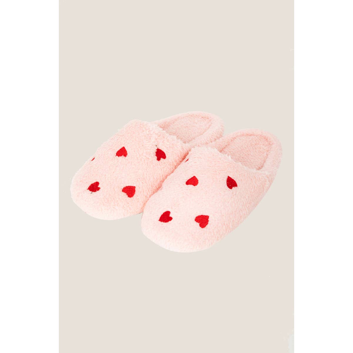Anarchy Street - Wholesale Slippers - Women's - Love Heart Print Fur Slippers0