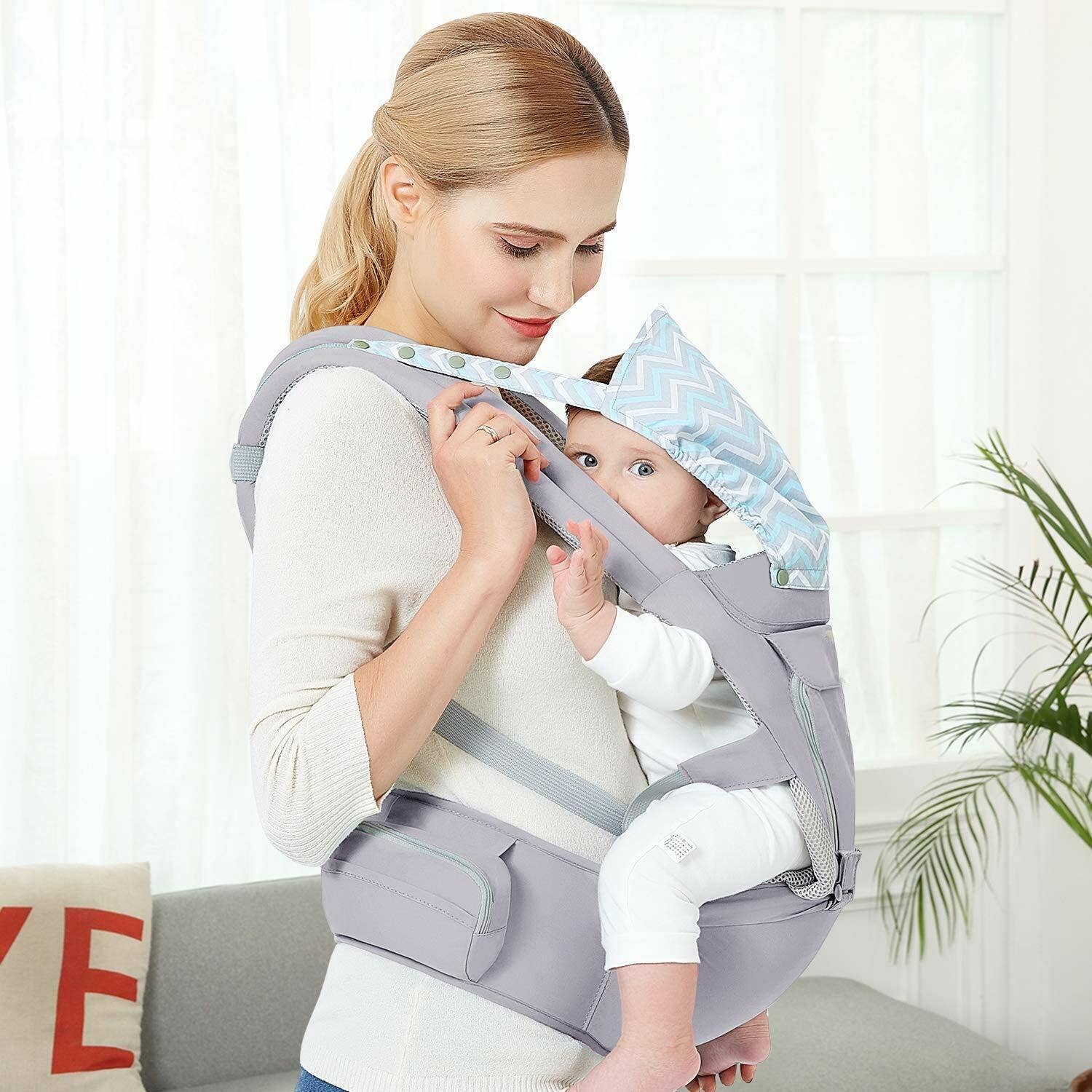 Above Edge – wholesale Baby carrier – Baby Carrier with Hip Seat, 9 Ergonomic Positions Front and3