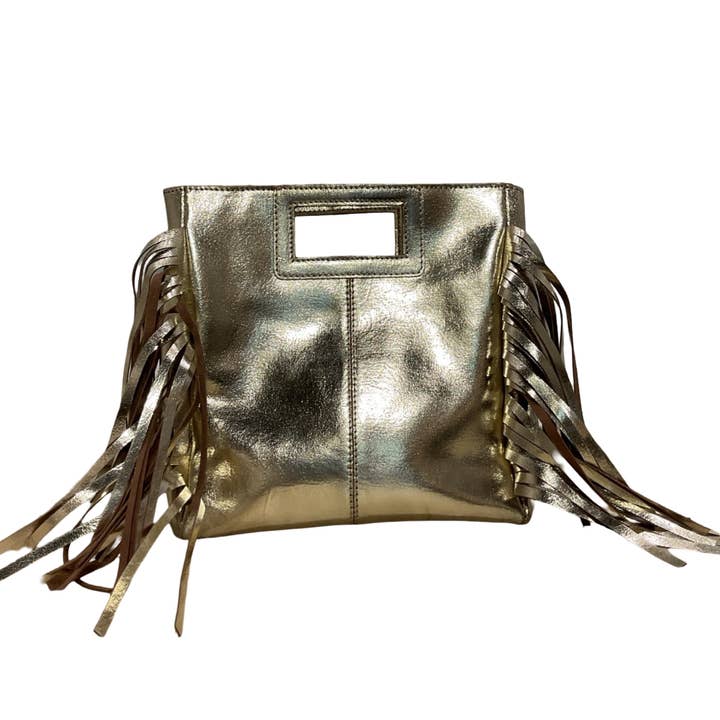Metallic Leather Bag Marion TALL for wholesale by Louisa lee