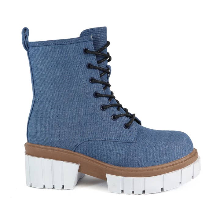 Yoki MIKEEY-18 Kvinnors snörning vit atletisk Lugsole Stövlar för wholesale av Yoki Fashion