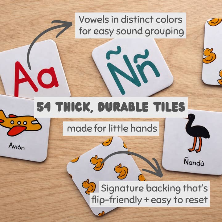 Pato Pato - Wholesale Brain Game - Kids - Letteria & Memoria - Spanish Phonics Learning Game for Kids2