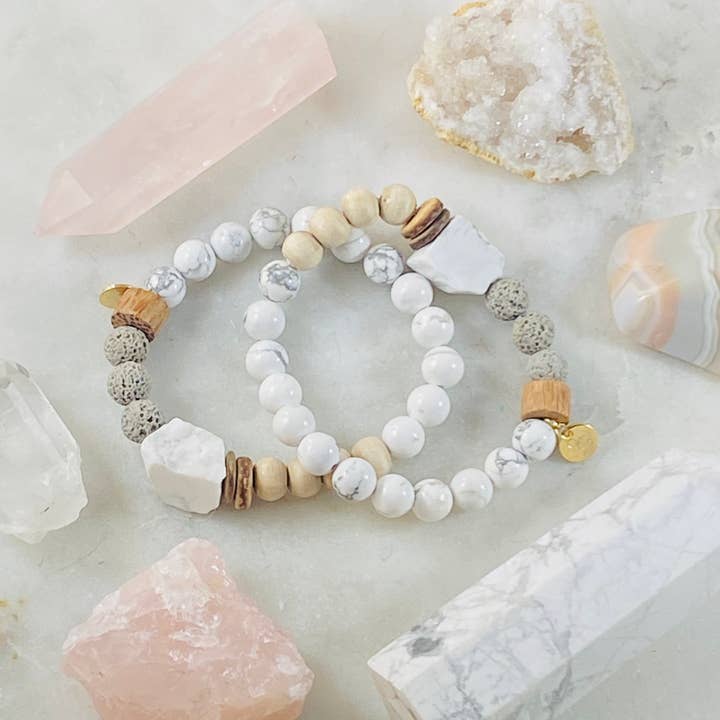 Be Calm Stacking Bracelet for wholesale by Sarah Belle