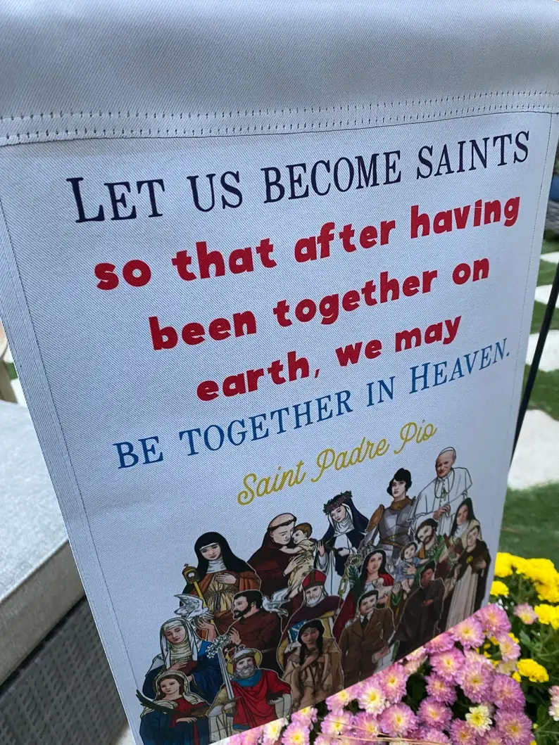 Meyer Market Designs - Wholesale Flag - Catholic Garden flags. Marian garden. Sacred heart flag.10