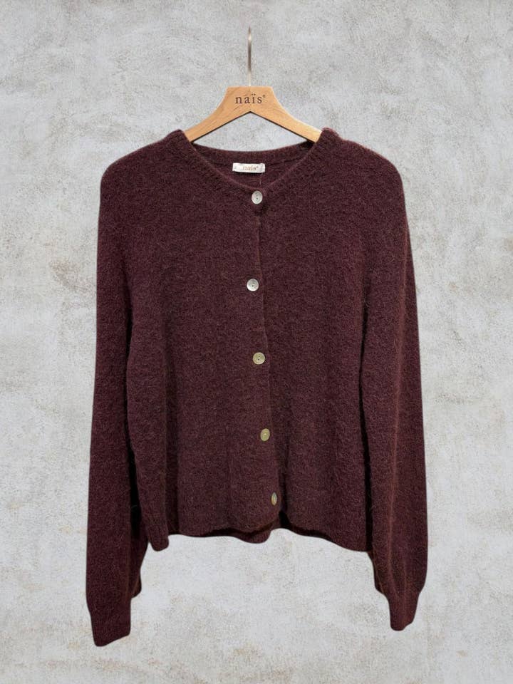 NAÏS PARIS - Venta al por mayor Cárdigan - Mujer - Cardigan corto de cuello redondo con botones de alpaca super fina46