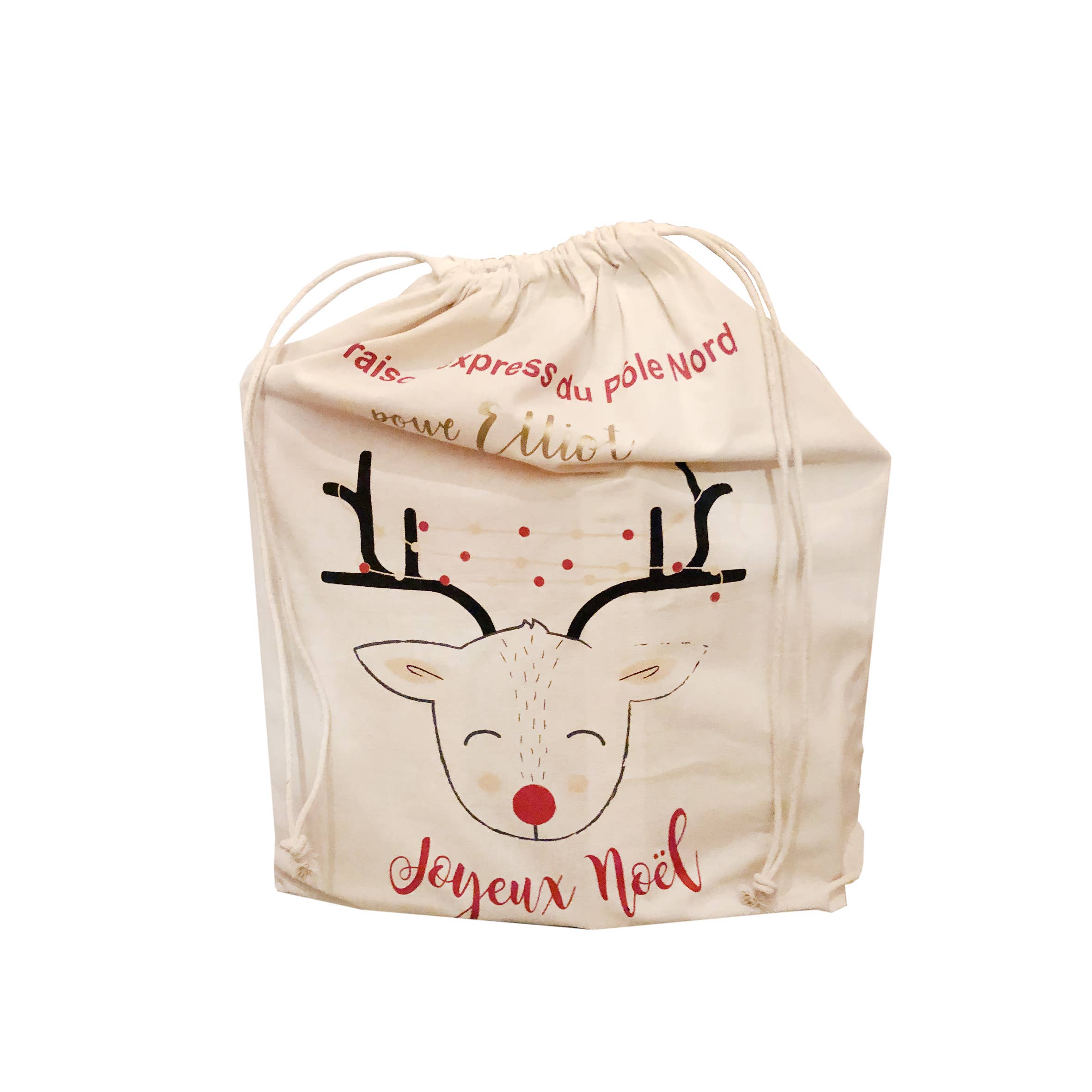 Carotte & Cie - Wholesale Christmas Decoration - Kids & Baby - Christmas hood - Red Reindeer