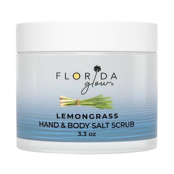 Original Lemongrass Salt Scrub-3.3oz-Small for wholesale by Florida Glow