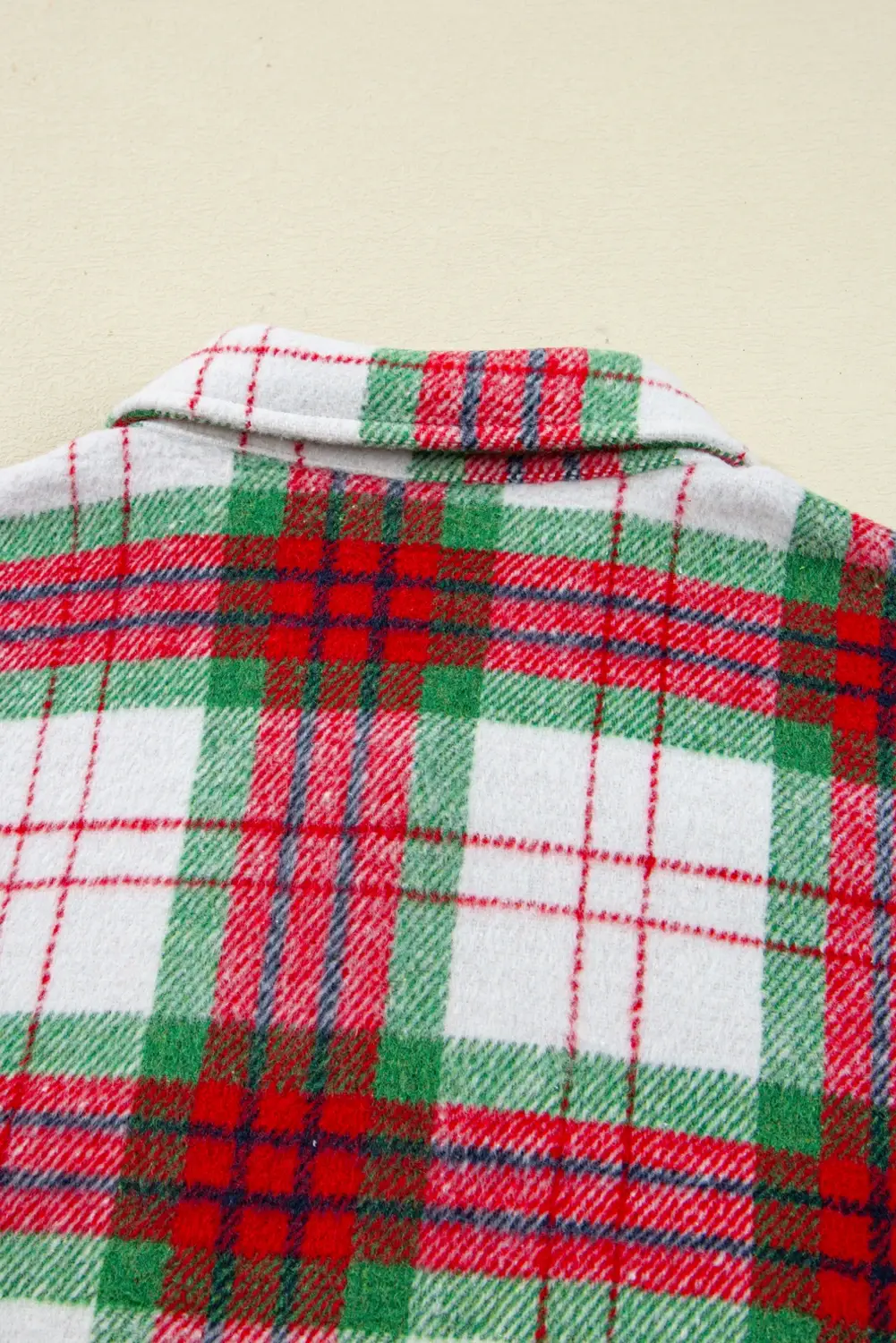 Red Active Christmas Plaid Flannel Shacket for wholesale on Faire4