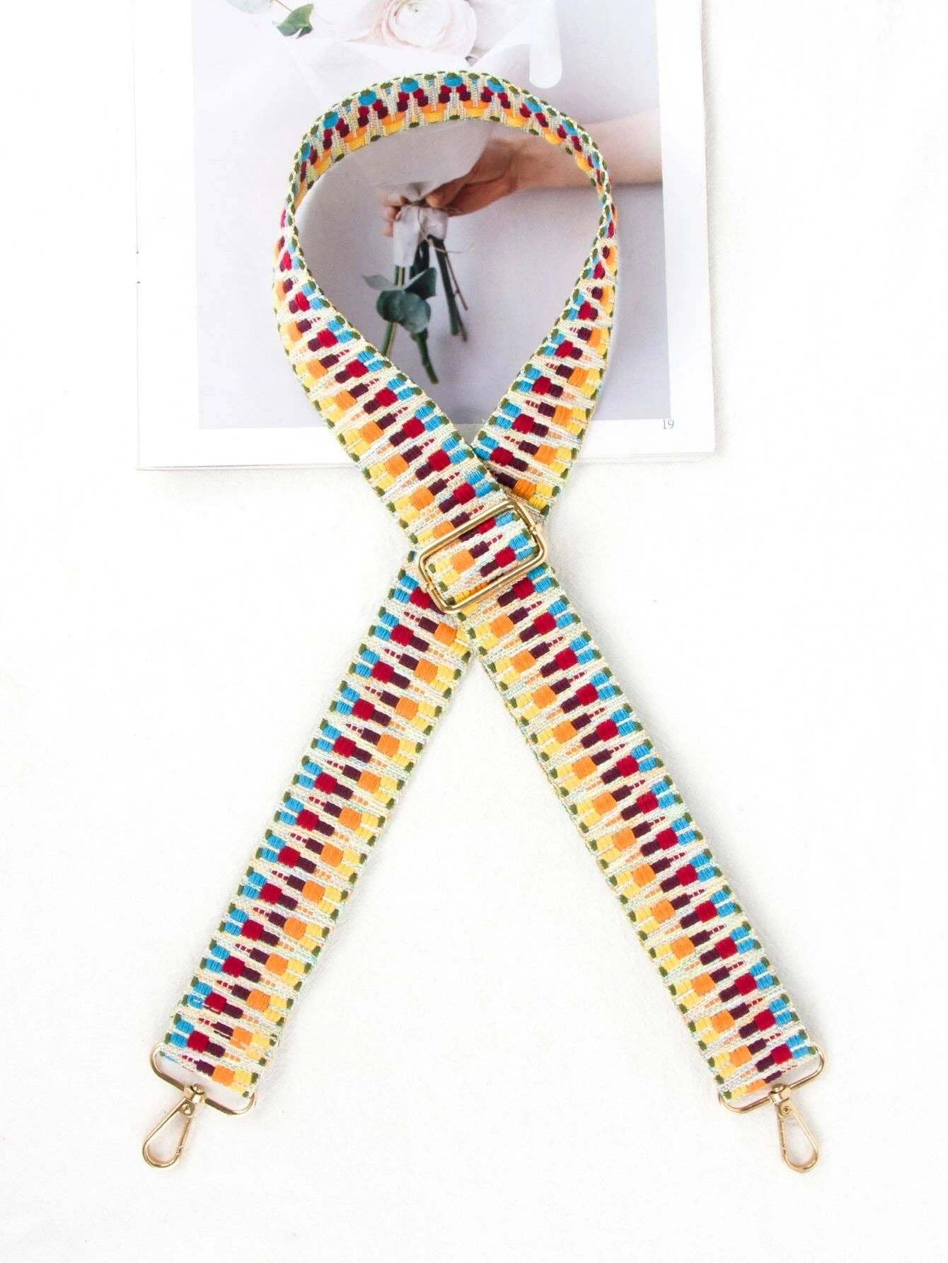MiMi Wholesale - Vente Sangle pour sac – femme - Sangle de guitare réglable Boho SS050M6