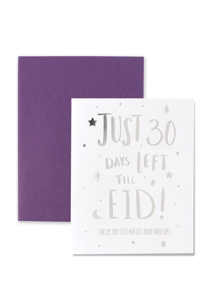 30 Days Left Card for wholesale by Hello Holy Days!