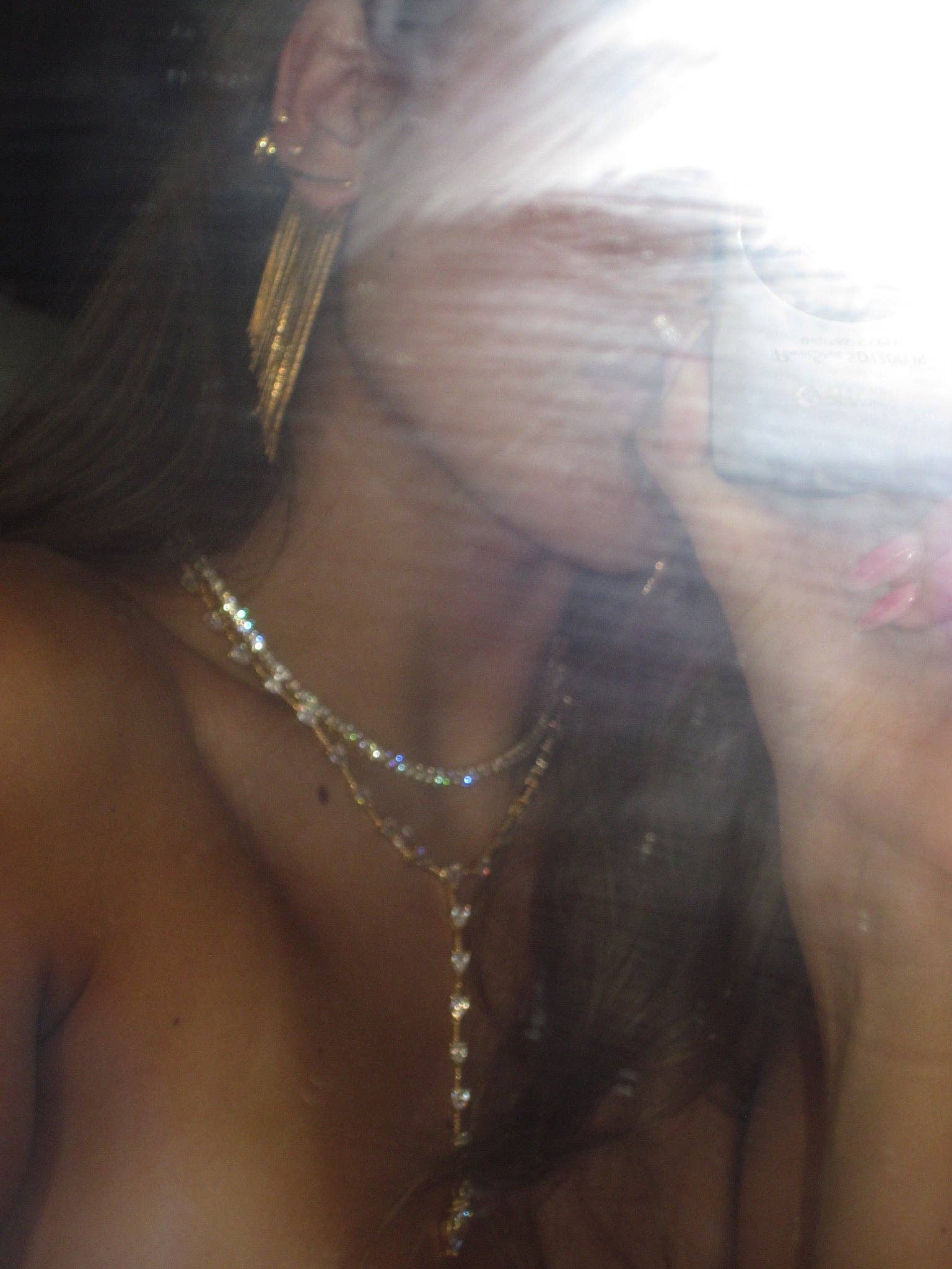 Kasa Karly - Wholesale Pendant/Charm Necklace - THREE POINT IMITATION DIAMOND NECKLACE9