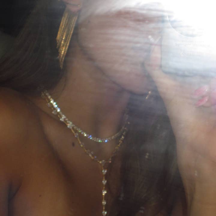 Kasa Karly - Wholesale Pendant/Charm Necklace - THREE POINT IMITATION DIAMOND NECKLACE9