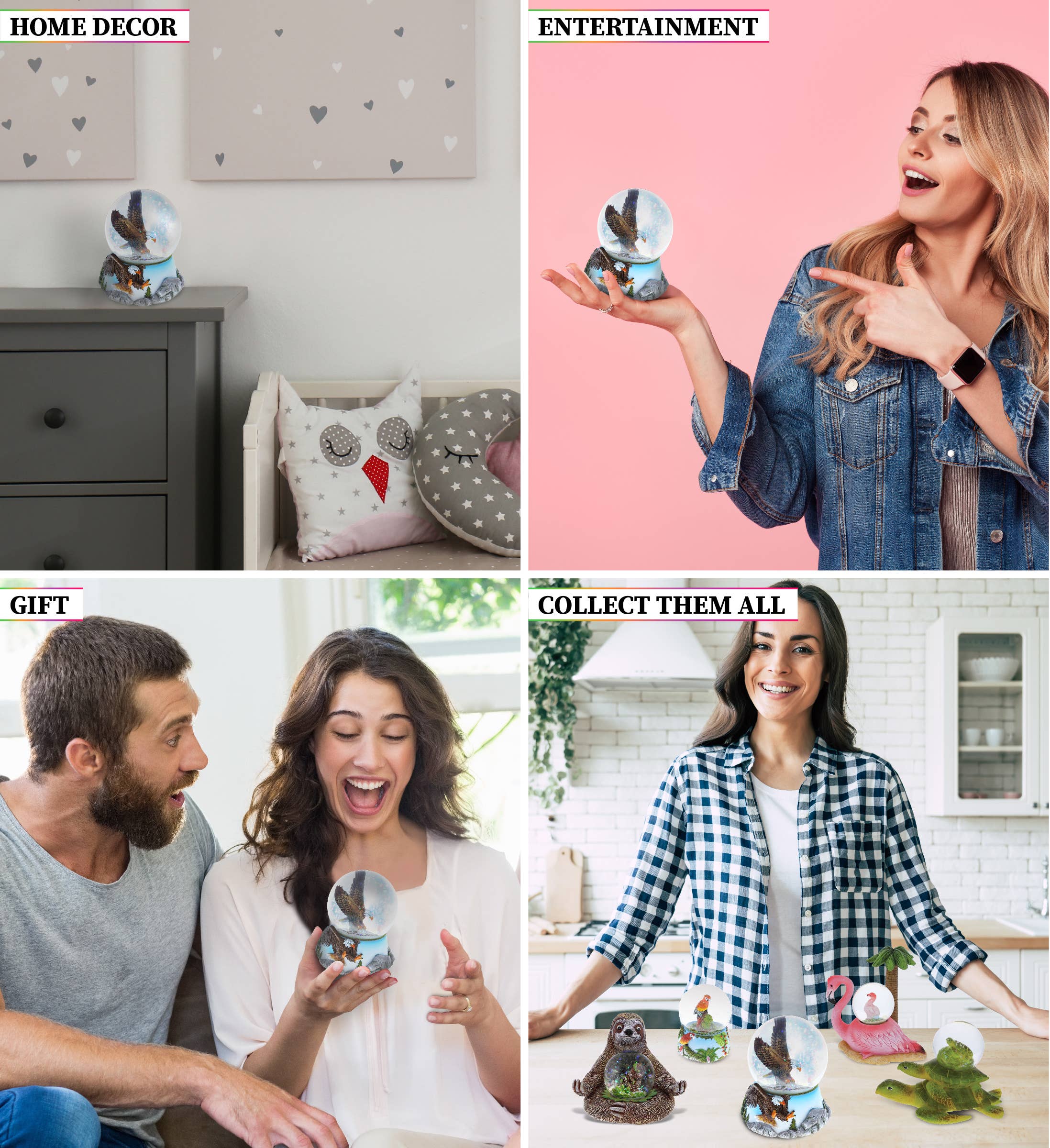 Cota Global - Wholesale Snow Globe - Snow Globe - Eagle (65Mm)2