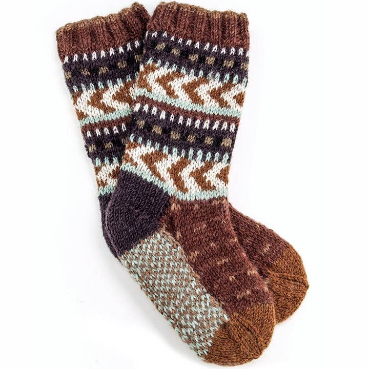 Chayton - Hand Knit Men's Wool Socks for wholesale by Lost Horizons Knitwear
