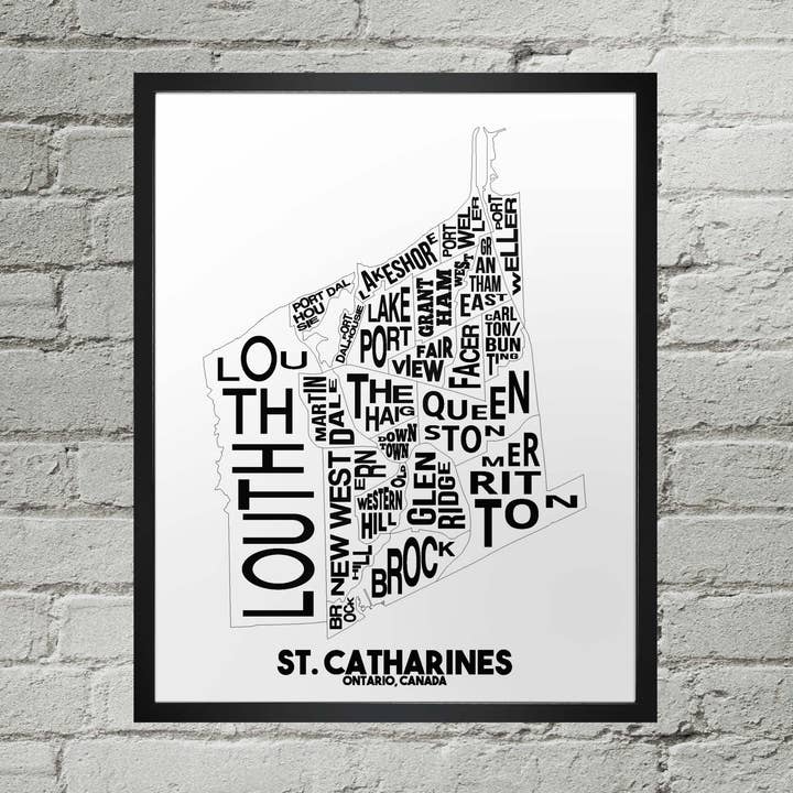 St Catharines Ontario Quartier Ville Imprimer pour la vente par Damon D Chan