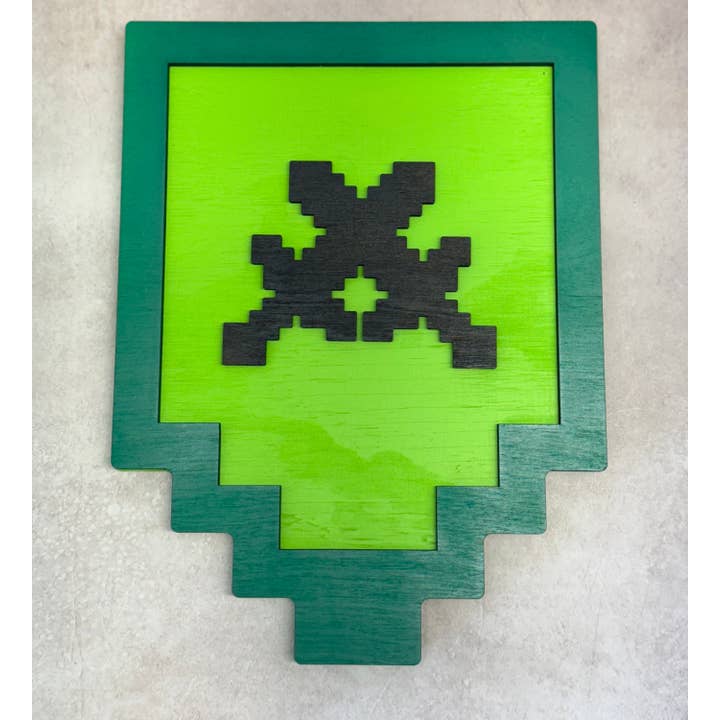 Crayon Eater Designs – Engroshandel 3D-vægkunst – Træskjold med våbenskjold1