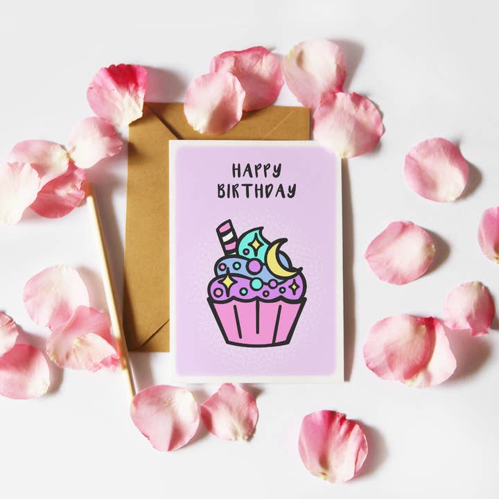 Happy Birthday Cake Card for wholesale by CoconuTacha
