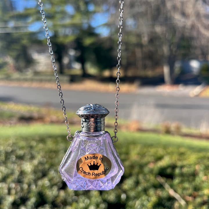 GSZ corporation DBA Gabriella's Gifts - Wholesale Atomizer Bottle - PURPLE/Decorative Jeweled Glass Perfume Bottle Necklace4